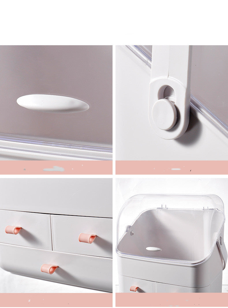 Dust-Proof Large Capacity Drawer Type Desktop Storage