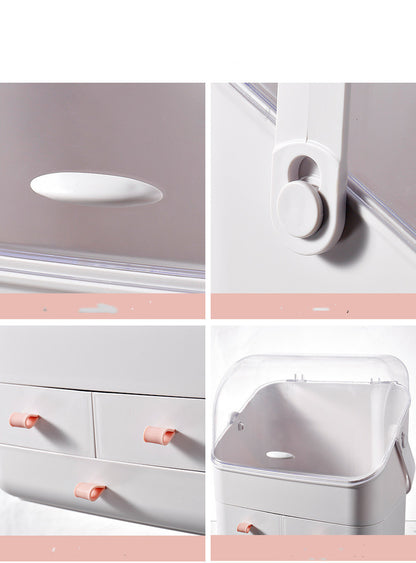 Dust-Proof Large Capacity Drawer Type Desktop Storage