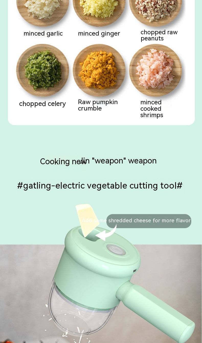 Electric Vegetable Cutting & Garlic Mashing Tool