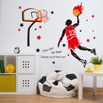 Room wall decoration basketball sports wall sticker