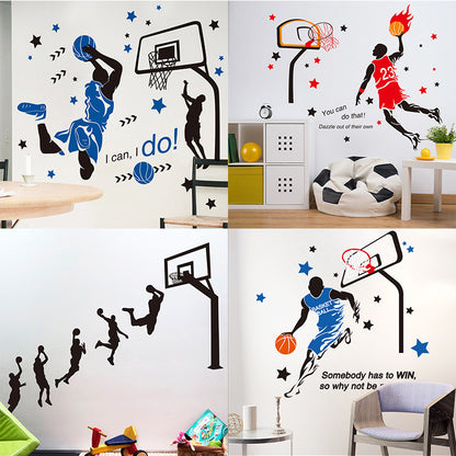 Room wall decoration basketball sports wall sticker