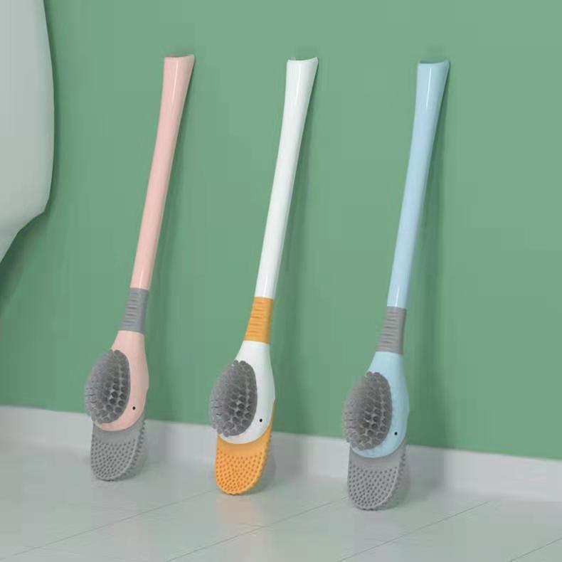 Diving Duck Long Handle Soft Hair Toilet Brush