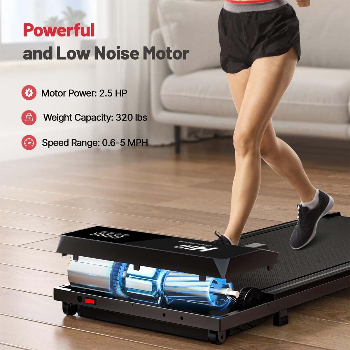 Portable Under Desk Walking Treadmill