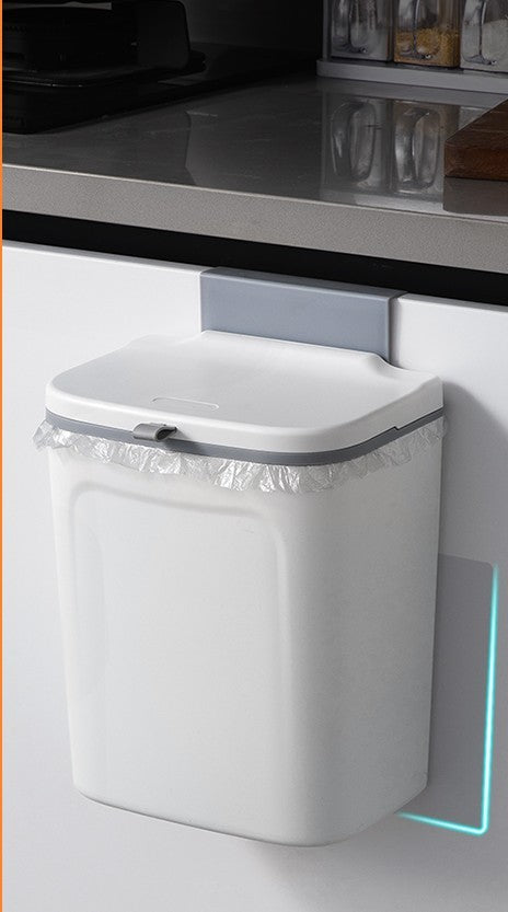 Wall-Mounted Dual-Use Trash Can