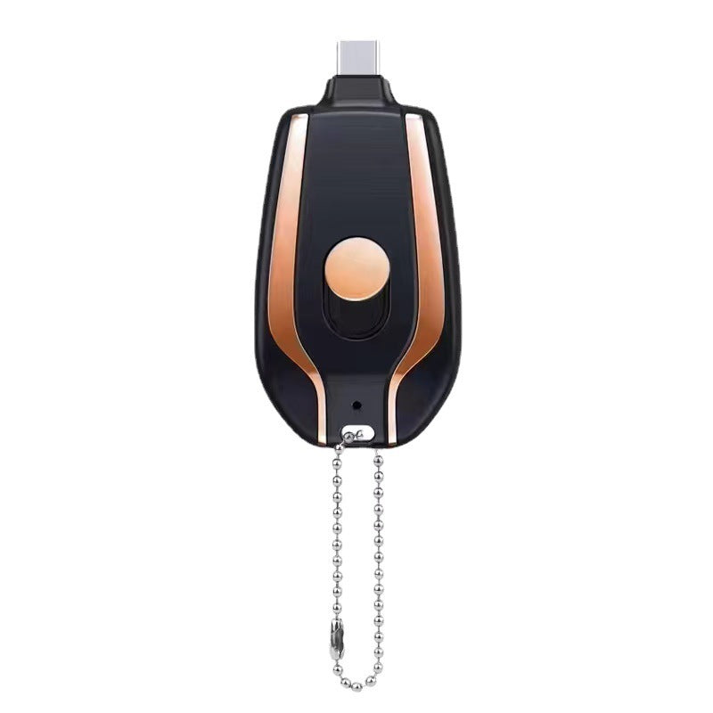 Pocket Power: 1500mAh Mini Keychain Charger with Type-C