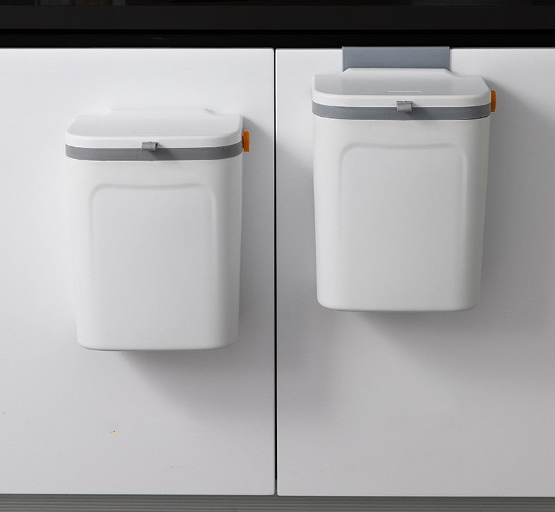 Wall-Mounted Dual-Use Trash Can