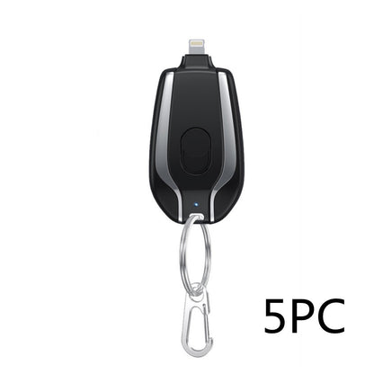 Pocket Power: 1500mAh Mini Keychain Charger with Type-C